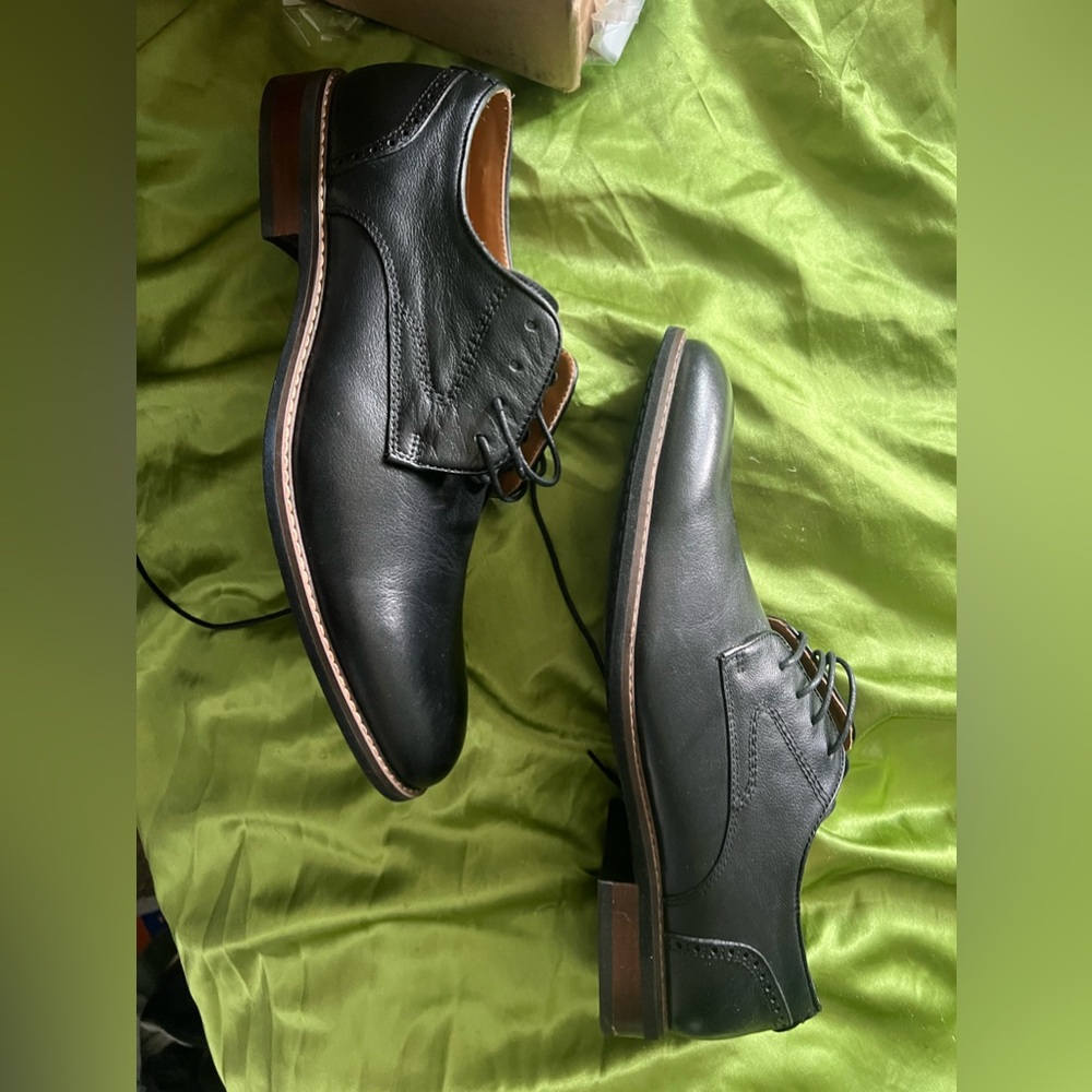 Black Steve Madden dress shoes . Only worn once .